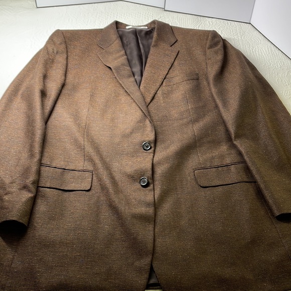 ⭐️Hickey Freeman T Model LTD Silk/Wool blend Mens blazer SZ 44L. EUC - Picture 7 of 9